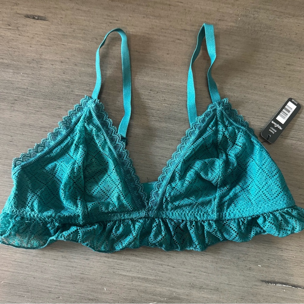 Turquoise Lace Bralette size medium